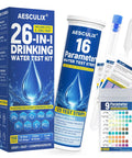 All In One 26 Parameter Water Test Kit With 158 Reagent Strips For Tap And Well Water Checking PH Hardness Chlorine Lead Iron Copper showcase.