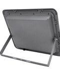 Mingzhe Solar Flood Light 400W, Monocrystalline Panel back view with stand for outdoor use.