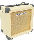 G-Charge 20 Battery Powered Guitar Amplifier With 6.5 Inch Speaker, 20W Portable Amp in beige with rugged corners