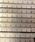 Positioning Calipers For Accurate Cuts And Easy Wood Cutting, adjustable stainless steel measuring tool with precise markings close-up
