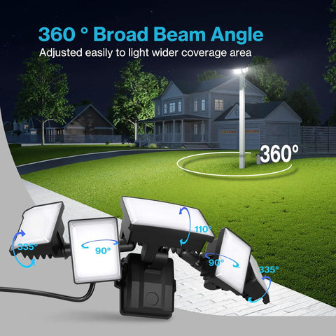 Energy Efficient 180W Plug In Flood Lights Outdoor With Convenient Switch Control For Backyard And Patio Security Lighting Hella Bright Led Bulbs Total Game Changer