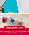 Black Adhesive Hook And Loop Tape Roll Five Feet By Three Quarters Inch Cut To Length Strips organizing supplies