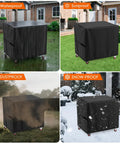 Heavy Duty Outdoor Cooler Cart Cover Fits Large 125 Qt Carts And Bar Carts, Waterproof Patio Protector For Backyard BBQs, 39 Inch Wide By 22 Inch Deep By 24 Inch High, All Weather Shield For Outdoor Carts in different weather conditions.