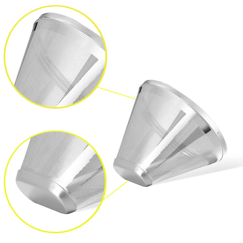 Reusable Number Four Cone Coffee Filters For Ninja Dual Brew Pro Coffee Makers Compatible With CFP301 CFP201 close-up view