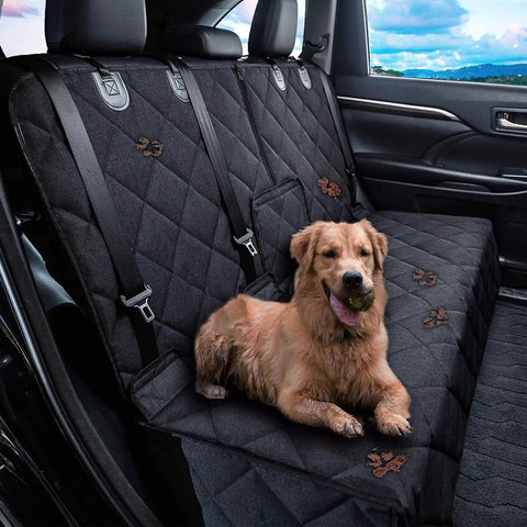 Backseat Dog Car Seat Cover Waterproof, Nonslip And Scratch-Proof Protector For Pet Fur And Mud, Washable Backseat Shield For Cars, Arm Rest Compatible with dog sitting