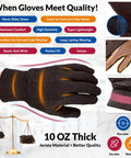 Unisex Brown Jersey Work Gloves 10 Inch Pack Of 24 Pairs Breathable Polyester Cotton Knit Wrist Reusable Washable Light Duty