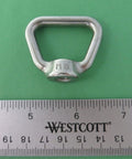 Top Tier Marine Grade Aisi 316 Stainless Steel Bow Eye Nuts M8 Metric 8MM Thread Pack Of Two tough rigging hardware on green background