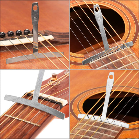 72 Piece All In One Guitar Tool Kit For Repair And Maintenance With Radius Gauges on acoustic guitar strings