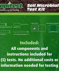 Soil Microbial Test Kit For Quick Health Check Of Your Dirt, 5 Tests, Real Results In 10 Minutes, Easy To Use components list