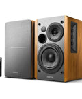 Bluetooth Bookshelf Speakers With Optical Input, Wireless Studio Monitor Vibe, 4 Inch Woofer, 42W RMS, Wood Grain Finish