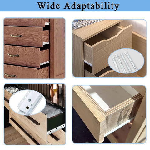 Heavy Duty 14 Inch Drawer Slide Kit With Steel Tracks And Soft Close Silent Runners Built To Last For Cabinets And Dressers Bottom Or Side Mount Glides Replacement For Everyday Use And Heavy Load Drawer Drawers on wood cabinets