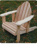 No Sweat Child Size Adirondack Chair Woodworking Paper Plan And Large Scale Blueprints For Toddlers Featuring Step By Step Photos And Complete Materials List Not Included, wooden toddler chair on grass