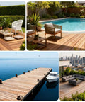 Heavy Duty Hidden Deck Fasteners 150 Piece Stainless Steel Screw Kit With Rugged Composite Clamps For Grooved Boards Universal Clip Set For Backyard Projects Quick Fixes And Easy Weekend Builds featured in a stylish outdoor setting.