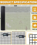 Beefed Up Heavy Duty 19 Gauge Hardware Cloth 48 Inch By 100 Foot Predator Proof Chicken Wire Fence with Specifications