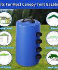 Heavy Duty Pro Grade Canopy Weight Bags Set of 4 20 Liter Water or Sand Weights for Pop Up Canopies Gazebos Tents Shelters