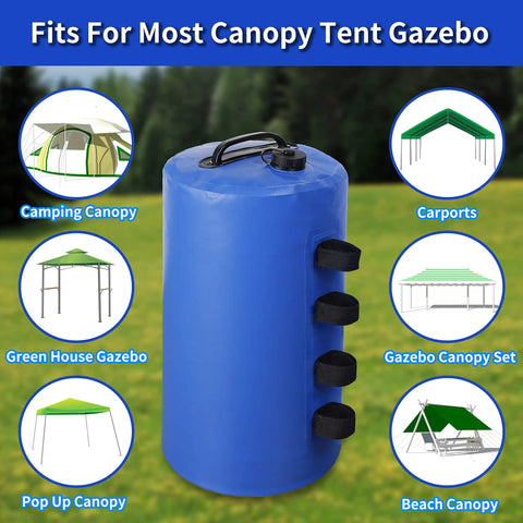 Heavy Duty Pro Grade Canopy Weight Bags Set of 4 20 Liter Water or Sand Weights for Pop Up Canopies Gazebos Tents Shelters