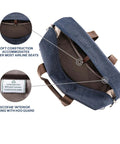 Open view of the underseat carry on tote bag for weekends and overnight trips soft sided travel buddy with durable DuraGuard fabric.