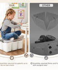 Child sitting on Clear Plastic Storage Bins With Lids 17 Qt Set, Multipurpose Stackable Containers for organizing space.