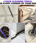 Dryer Vent Cleaner Kit With Flexible Crevice Tool And Drum Lint Brush Attachments For V7 Through V15 Vacuums A 4 Piece Set