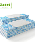 Jet 200 Series Wet Mopping Pads for Hardwood Floors, 10-pack for Braava Jet Robotic Mopping System, blue and white stacked