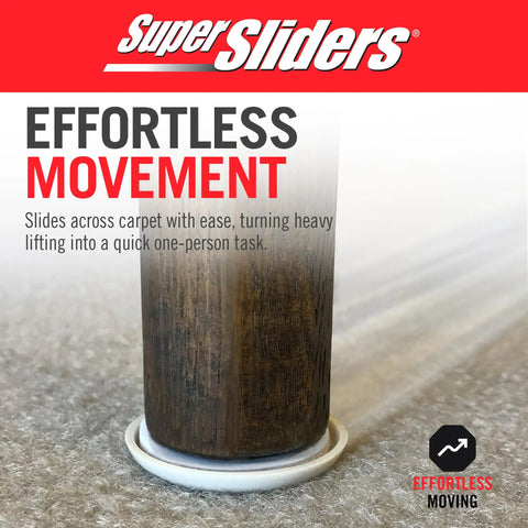 Slide Heavy Items With No Struggle Peel And Stick Floor Savers Round Furniture Sliders For Carpet Gliding Smoothly Over Area Rugs Zero Hassle When Shifting Couches Or Dressers In Warm Tan Shade Pack Of Four on furniture leg with slider.