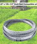 Kevlar Mower Deck Belt Replacement For SCAG Tiger Cat Tiger Cub And Wildcat With 61 Inch Deck Five Eighths Wide By One Hundred Thirty Five And A Half Inch Long Heavy Duty Durable Beefed Up Easy Install Lawn Gear