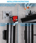 Installation instructions for 12 Inch LED Up Down Cylinder Outdoor Wall Light 3000K Warm White 120-277V Dimmable Aluminum Waterproof