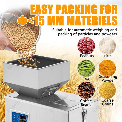 Game Changing Automatic Powder Filling Machine With Two Hundred Gram Capacity And Point Three Gram Accuracy packing grain and beans.
