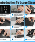 Step-by-step guide using Total Boss 213-Piece Canvas Snap Kit With 3/8 Inch Stainless Marine Grade Snaps and tools