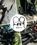 Beefy Hydraulic Disc Brake Set For Mountain Bikes, 2 Piston, Front 800mm And Rear 1550mm, Pro Grade, all-weather design