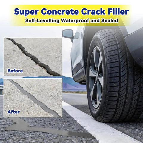 Pro Grade Concrete Crack Filler Kit With High Elasticity Self Leveling Cement Fast Drying Fix Cracks In Driveways 4 Pack image