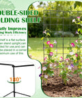 Foldable Two Panel Garden Trellis for Climbing Plants, Easy Setup No Fuss, Space Saving, Raised Bed Vegetable Support