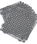 12 Pack Modular Interlocking Cushion Rubber Floor Mats 11.6 Inch Square Tiles For Pool Deck Patio Balcony Yard Pet Area Drainage Wash Pad Gray Non Slip Surface For Wet Areas Durable Flexible And Easy To Install