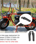 Replacement Mini Bike Foot Pegs Kit For Predator Powered Minis Fits CT200U CT200UEX BT200X CT100U CC100X Not For Other Models Black