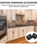 Sturdy 90 Degree Torque Friction Cabinet Door Hinges 1 Pair for kitchen, shown with durable plastic construction and stable support.