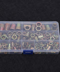 Rivet Nut Kit Zinc Plated M3 Through M12 Rivnuts Set For Hardware Assembly in organized clear plastic case
