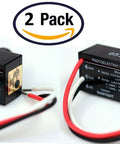 Two Pack Outdoor Dusk To Dawn Light Sensor Controllers for Home Safety, Auto On At Night, hard-wired photocell switches