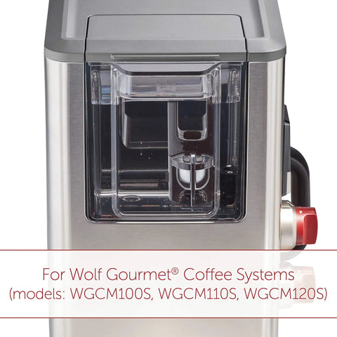Front view of coffee system compatible with Six Pack Replacement Water Filter For Coffee Systems Fits WGCM100S WGCM110S WGCM120S