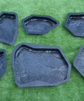 Six Piece Concrete Molds Set For Flagstone Pavement Stones DIY Kit ABS Plastic Molds For Garden Walkways And Patio Pavers