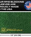 Slim RFID Blocking Card Sleeve Protectors For Credit Cards Debit Cards And ID Protection USA Made Leather Look Wallet Inserts Pack