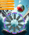 Lightweight Titanium Bolts M5x12mm Set for Bikes displayed with colorful finish and beach backdrop.