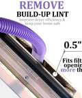 Must Have Dryer Vent Vacuum Attachments Kit No Fuss For Dyson Handheld Vacuums V15 V15s showing lint removal hose in dryer