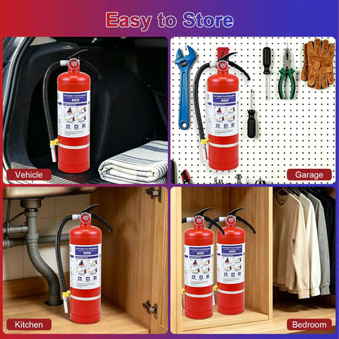 Heavy Duty Two Pack Five Pound Abc Dry Chemical Fire Extinguisher Built Tough For Home Office Truck Boat And Trailer Multi Class Safety Gear Ready When You Need It Most
