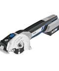Rock Solid Heavy Lifter 20V Compact Circular Saw Kit Packs One Rapid Battery Three Versatile Cutters And A Sturdy Tote with blade.