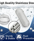 Premium Stainless Steel Ultrasonic Cleaner Basket With Secure Locks Hella Tough For Jewelry Gear And Watch Parts Easy Cleanup Setup Fits Every Machine, featuring round and oval mesh baskets.
