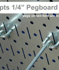 Galvanized Steel Pegboard Tool Organizer For Garage Wall Mount With Ultra Strong Construction, details of peg holes