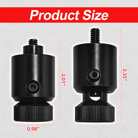Easy To Use Screw Anchor Expander For Caulking Anchors 1/4 Inch To 20 size comparison showing dimensions 0.98" and 2.35"