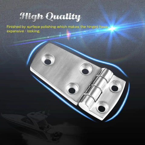 Dead Simple Install Marine Grade 316 Stainless Steel Heavy Duty Door Hinges Built Like A Dream For Boats Decks And Garages Featuring No Sweat Saltwater Corrosion Resistance In A Pro Pair