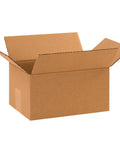 Straight Heavy Duty Corrugated Shipping Boxes 10 By 7 By 5 Inches Kraft Cardboard Packing Cartons open view