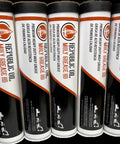 Five tubes of Three Percent Moly Lithium Complex No 2 High Temp Heavy Duty Grease for Construction and Mining, water resistant ISO 460.